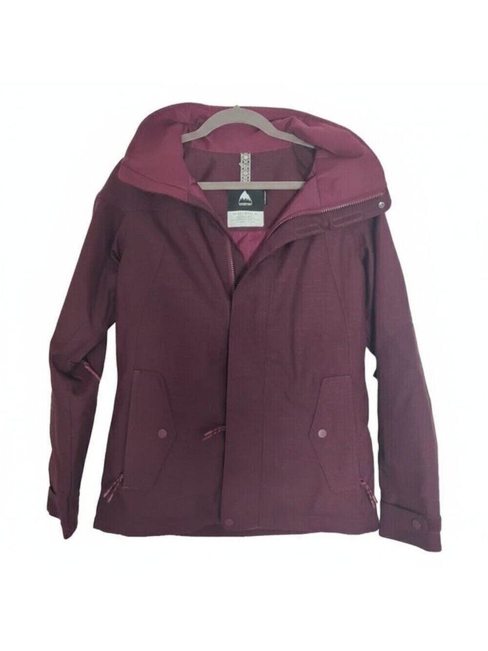 Burton Jet Set Maroon Snowboard Ski Jacket DRYRIDE ThermacoreEco Small 0401 - Picture 2 of 15
